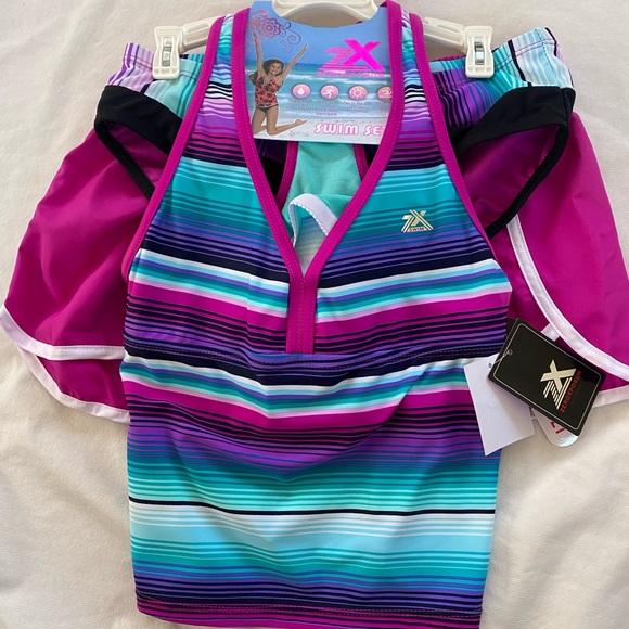 NWT GIRLS 3 PIECE SWIM SET - Picture 1 of 1